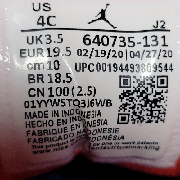 Nike Air Jordan 1 Mid Laser Orange/Deep Royal Blue. Size 4 - Picture 5 of 5